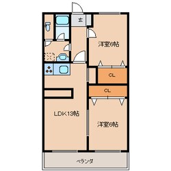 フェリーチェ２Ｌの物件間取画像